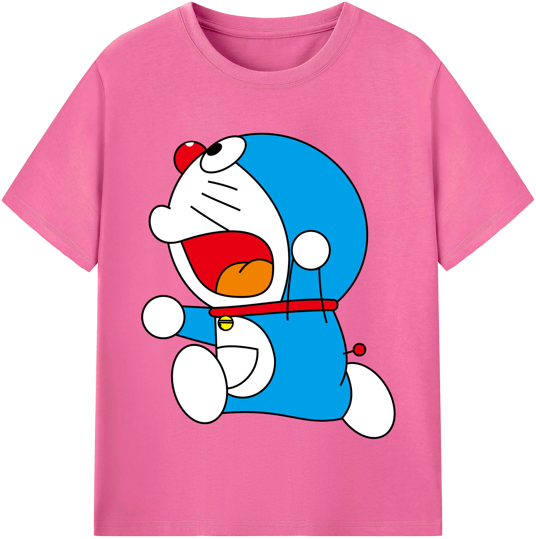 （画像用） ドラえもん Doraemon レディースカジュアルプリントTシャツ（綿100％）